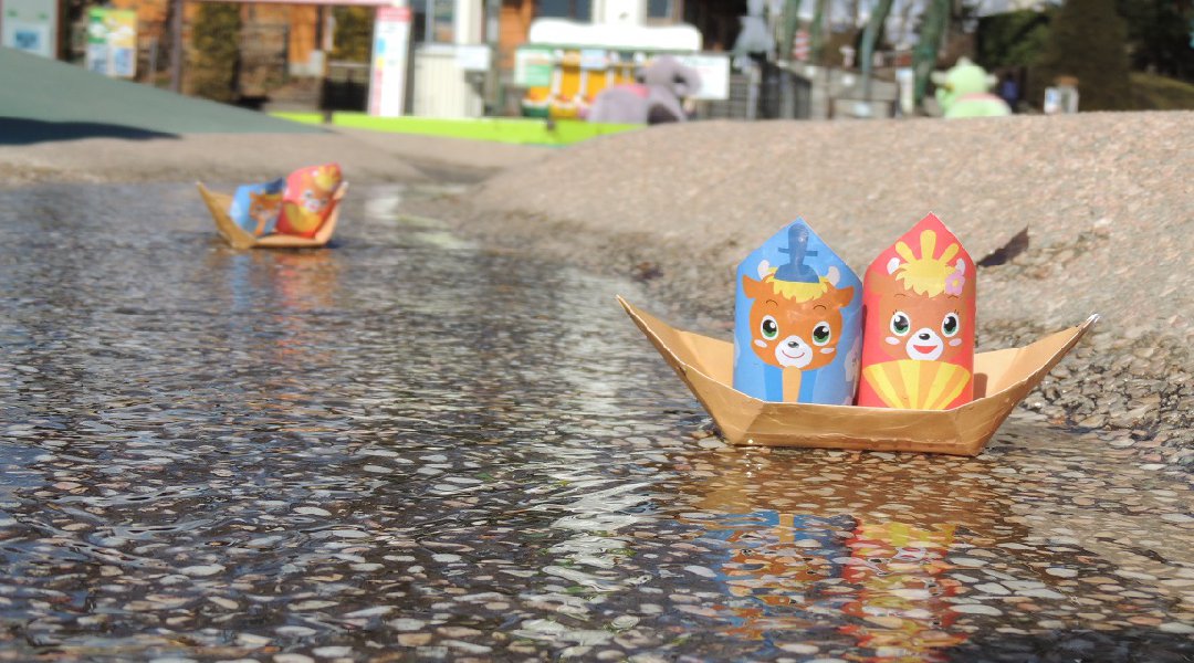 りんどう湖のひな祭り♪ 折り紙で「流し雛」を作ろう!