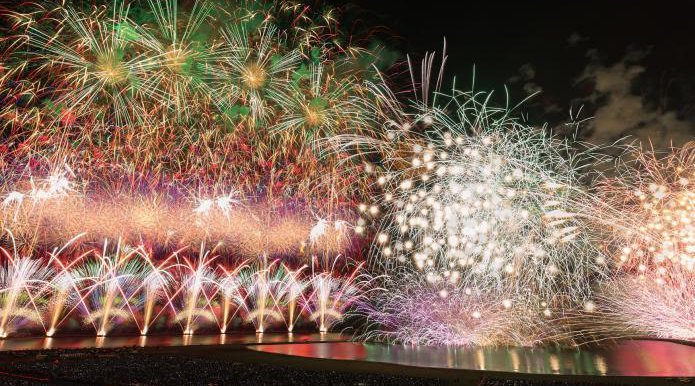 海の大花火大会 2018 ぎおん柏崎まつり2018 たる仁和賀・民謡街頭流し・マーチングパレード