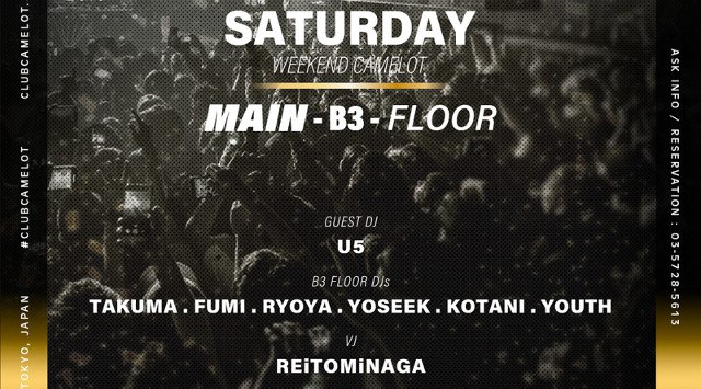 2019.8.24.SAT WEEKEND CAMELOT -SATURDAY-