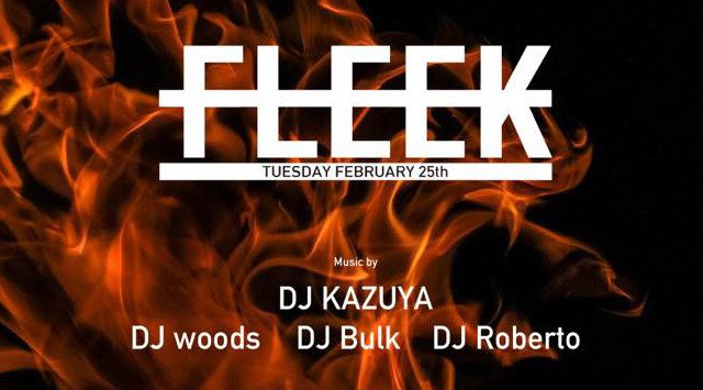 【ゴースト 大阪:2/25 火曜日】今夜は毎週火曜日の人気パーティー【FLEEK】開催★大阪・心斎橋、アメリカ村の人気クラブ“Ghost”★