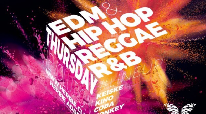 【ハービー広島:6/22 木曜日】Reggae、HIPHOP、R&Bも楽しめる木曜日！【THURSDAY REVOLUTION（サーレボ）】開催！女性に圧倒的人気のビッグクラブ★クーポン利用でお得★