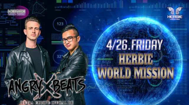 【ハービー広島:4/26 金曜日】今夜はSPゲストヨーロッパを拠点に活動中のEDMデュオ、Ultra EuropeのOfficial DJ【ANGRYxBEATS】出演★クーポン利用でお得★