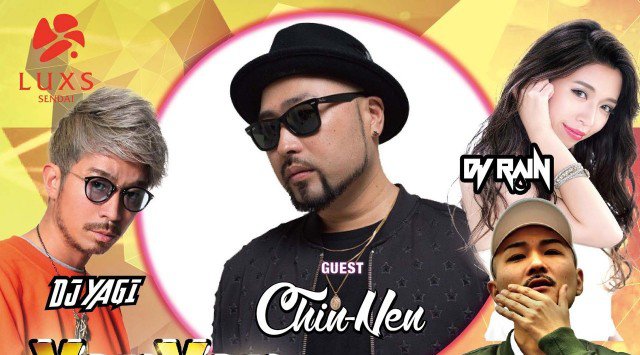 【LUXS SENDAI:5/12 土曜日】第2土曜は【yap yap】開催★ゲストDJに【CHIN-NEN】出演!仙台・宮城の大人気クラブラウンジ!ラックス仙台★クーポン利用でお得にイベント参加★