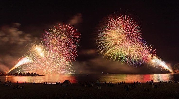 『SHIRAHAMA2022花火ラリー』白浜海の祭典納涼花火大会 2022 宇佐神宮 大分県宇佐市南宇佐 日程・穴場・見所・打ち上げ時間 - 大分県花火大会・夏祭り