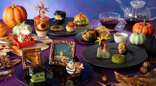 食べられる絵画 やおばけのオブジェが誘うアートの世界秋のハロウィン「ホーンテッド アート アフタヌ―ンティー」スイスホテル大阪南海株式会社