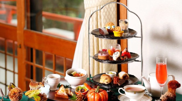 【奈良ホテル】テーマは「Happy Halloween♪」かわいいゴーストなど、ハロウィン使用のスイーツ勢ぞろい 「Halloween Afternoon Tea」の発売について JR西日本ホテルズ