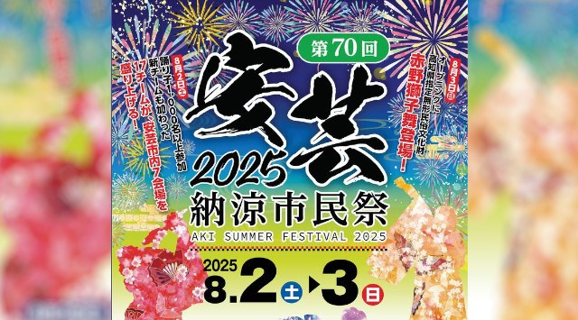 安芸納涼市民祭 花火大会2025 安芸市健康ふれあいセンター「元気館」高知県安芸市寿町 - 日程・見どころ・混雑状況・開催場所 - 夏祭り 花火大会
