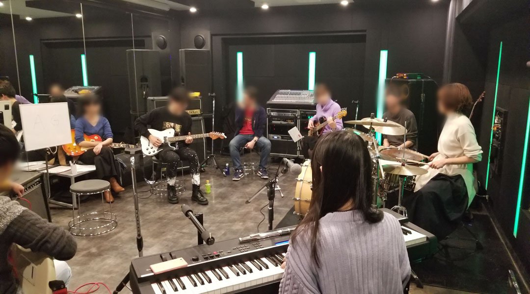 バンドセッション演奏会・マスク会食あり