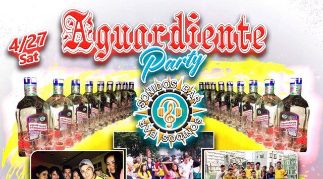 【Sonidos Bar Roppongi ソニドスバー六本木 】今夜は“Colombia Night Aguardiente Party”開催★SPゲストにDJ Fabian登場★