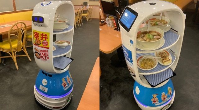 ラーメン業界日本初!幸楽苑が非接触型の配膳ロボット「K-1号」の実証実験を開始!最新のテクノロジーを活用し、コロナ対策や人手不足解消を図る