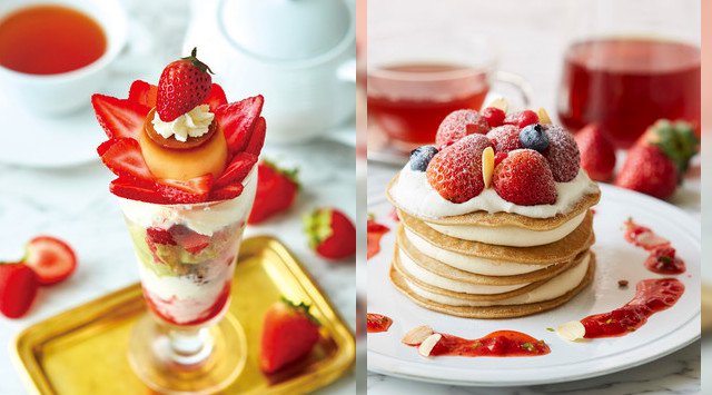 【Afternoon Tea】10 日間限定!いちごのスペシャルスイーツ新作4 種が楽しめる「ストロベリーウィーク」苺たっぷりのあまおうパフェやいちご×ピスタチオのドームケーキが登場