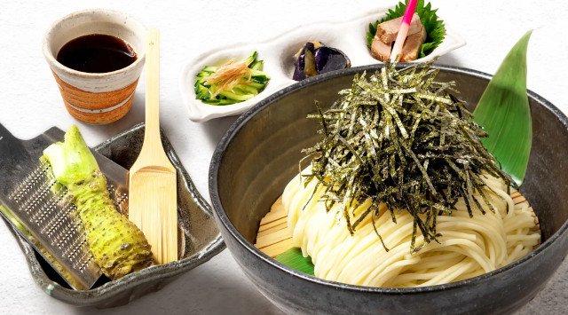最後の味付けはお客様次第!自らすりおろして完成する「生わさび冷やしつけめん」7月1日より期間限定発売 ※一部店舗は7月8日から販売 株式会社インターナショナル・ダイニング・コーポレーション