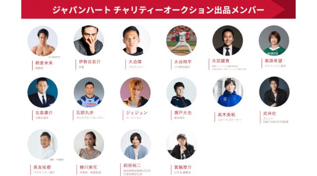 クラウドファンディング国内史上最速*で1億5千万円の達成に続きヤフオク!で「ジャパンハート チャリティオークション」を開始