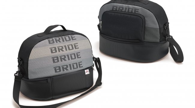 自動車レーシングシートのBRIDEから4月20日より発売、ヘルメットバッグ・デイバッグ登場!!