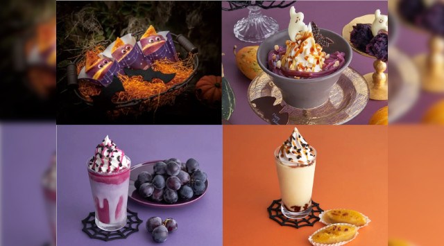 サンマルクカフェ史上初!パープル×イエローのバイカラー チョコクロ『プレミアムチョコクロ いたずらおばけのWスイートポテト』が9月29日(金)より限定発売 サンマルクカフェ