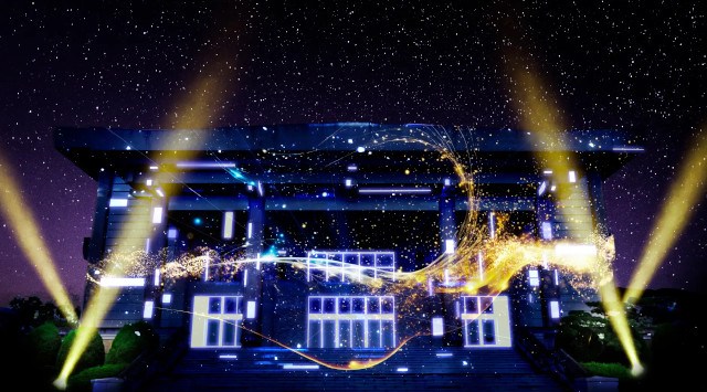 一旗プロデュース「愛知学院大学学園祭 100周年記念講堂 プロジェクションマッピング 2023」を開催。第70回愛学祭とのコラボレーションによるダイナミックなプロジェクションマッピング。