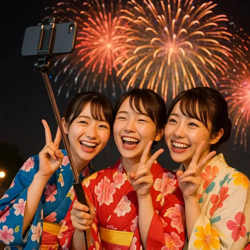 今週末は第51回 金沢まつり花火大会(横浜市金沢区)ですね!夏の想い出を「マイ証明写真」でプリントして、想い出をシェアしよう!「マイ証明写真」はスマホで撮影、コンビニでプリントできるサービスです