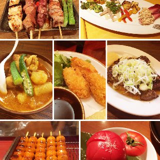 各店舗4品フリービュッフェでフードも食べ放題！