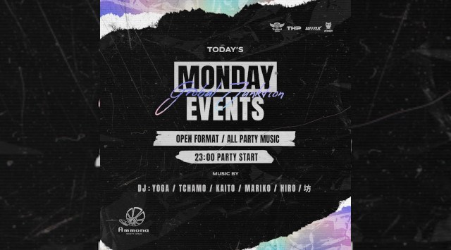 【大阪アンモナ 】大阪のTOP DJ達がグローバルHitsな選曲でお届け！OPEN～23:00までのご来店が男女共にお得！ さらにAmmona★クーポンでお得★