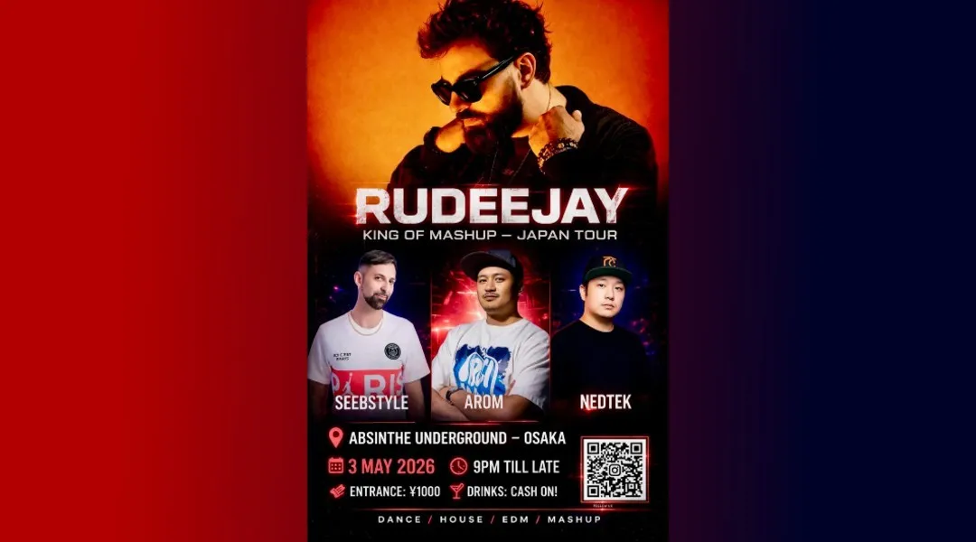 Rudeejay: King of Mashups – Japan Tour 2026 in Osaka