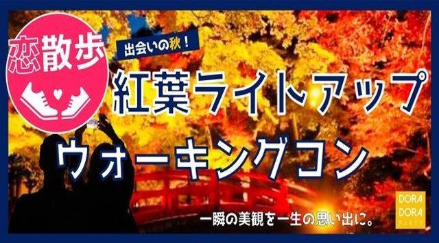 【鎌倉】鶴岡八幡宮 25~35歳限定☆１日限りの限定企画☆お散歩恋活☆幻想的なライトアップ紅葉をバックに恋しよう☆パワースポット巡りｅａｓｙウォーキング合コン│ イベント ・ パーティー 2018