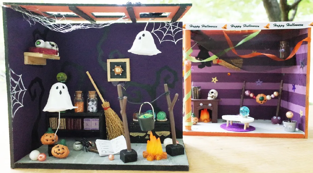 ハロウィン限定　木工｢ハロウィンホラーハウス｣作り