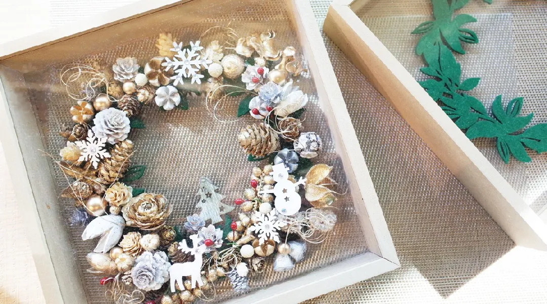 クリスマス限定「クリアフレームリース」