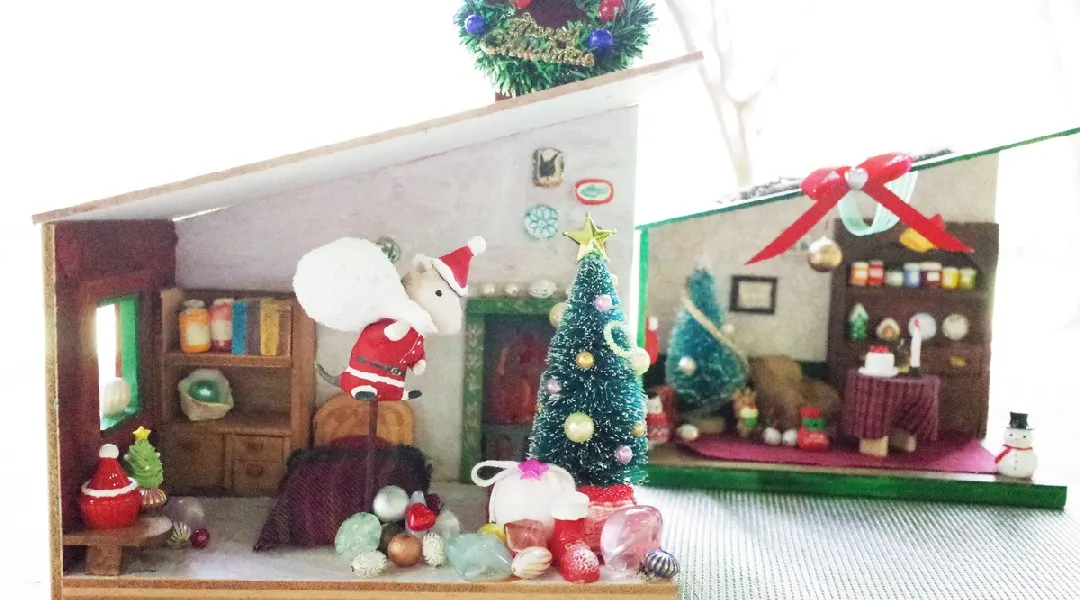 クリスマス限定　木工｢クリスマスドールハウス｣