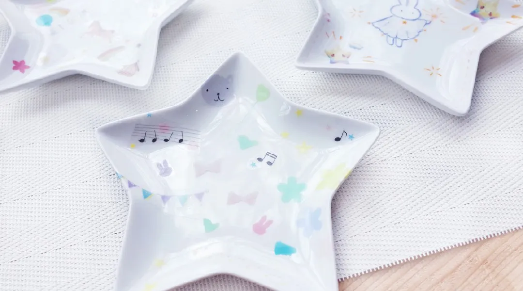 【春限定】陶芸絵付け｢お星さまのプレート｣作り