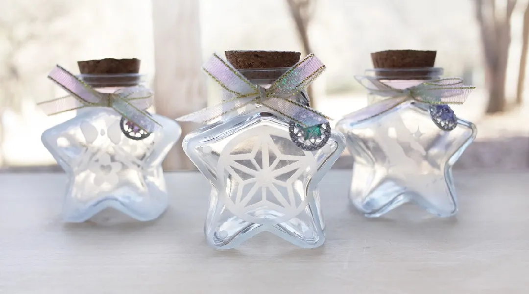 【春限定】サンドブラスト｢きらめく星のミニボトル｣作り