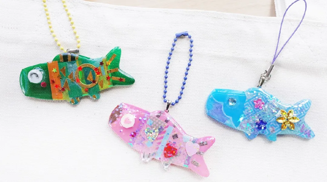 こどもの日スペシャルメニュー　UVレジン｢こいのぼり｣アクセサリー