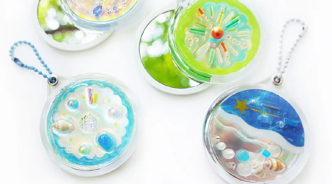 夏休み限定　UVレジン｢オーシャンミラー｣作り