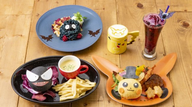 東京ポケモンカフェ ハロウィン18 期間限定 秋の新メニュー登場 ゴースのメンチカツバーガー モンジャラのハロウィンモンブラン ゴルバットのどくどくフロートドリンク イベントサーチ