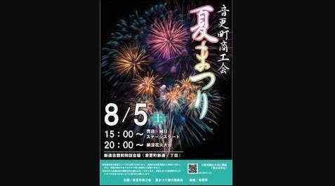 音更町商工会夏まつり 納涼花火大会