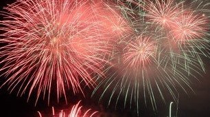 えんがるコスモス開花宣言花火大会