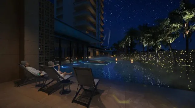 光でととのう、冬の南国リゾート seven x seven 石垣が光の演出プログラム「Lightscape Ishigaki」を12月1日から開始　サウナとプールで“チル”&“ファン”を味わう