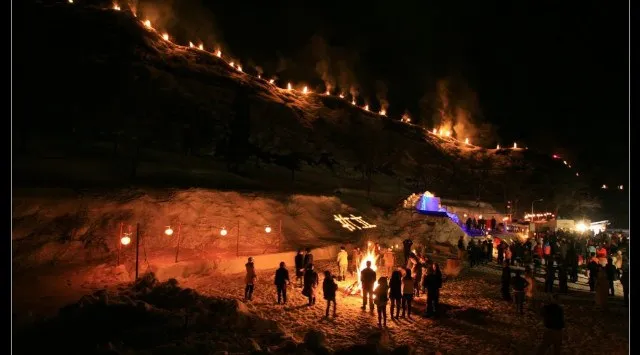 湯の里雪まつり百八灯 花火大会2026 新潟県魚沼市下折立 折立温泉 - 恒例行事・催事・穴場・チケット・見所・打ち上げ時間 - 花火大会 お祭り