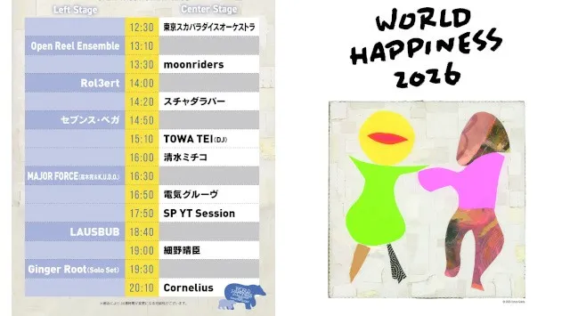 9年ぶりに東京の夏へ帰ってくる WORLD HAPPINESS 2026 〜I’m HOME〜　ついに当日のタイムテーブルを発表！株式会社キョードーメディアス