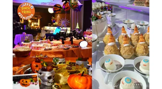 【ホテルテラスザスクエア⽇⽴】1日限りの魔法！“怖かわ”　ハロウィンランチバイキング、日立の駅近ホテルにて11月1日(土）開催！仮装でお越しの方にはもれなくお土産“プレゼント!”