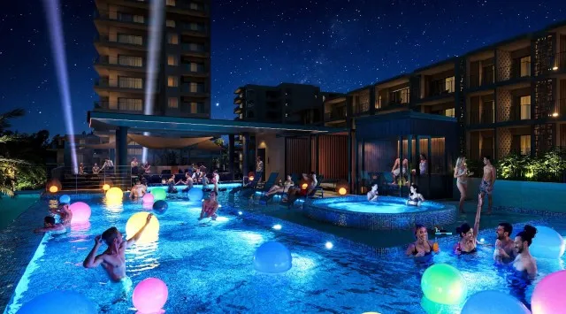 光でととのう、冬の南国リゾート seven x seven 石垣が光の演出プログラム「Lightscape Ishigaki」を12月1日から開始　サウナとプールで“チル”&“ファン”を味わう