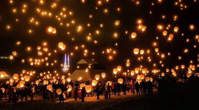 津南ランタンと冬花火 花火大会2026 ニュー・グリーンピア津南 新潟県中魚沼郡津南町秋成 - 見所・穴場・開催日時 - 花火大会・お祭り