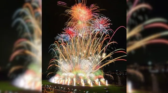 第60回「葛飾納涼花火大会」令和8年7月28日（火）午後19時20分～午後20時30分　開催決定！葛飾区柴又野球場（江戸川河川敷）　葛飾区柴又７-17-13地先
