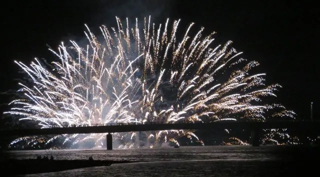 しまんと市民祭納涼花火大会2026 高知県四万十市 赤鉄橋たもと(四万十川河川敷) - 恒例行事・催事・穴場・チケット・見所・打ち上げ時間 - 夏祭り 花火大会