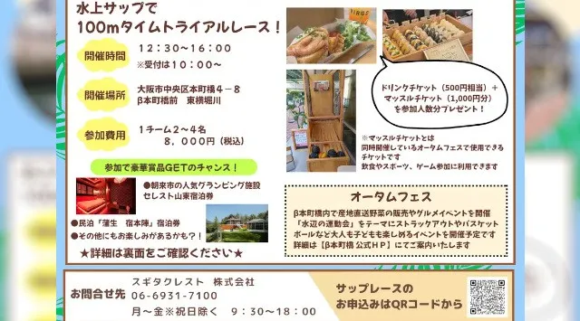 大阪の川で水上運動会！？イカダのようなボートに乗って水上レース「スギサップ杯」第４回を開催！