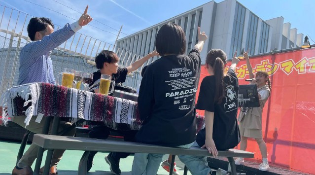 名古屋栄三越「ビアガーデンマイアミ」で解放感抜群の屋上でビールとカラオケを楽しもう！！チタカ・インターナショナル・フーズ株式会社