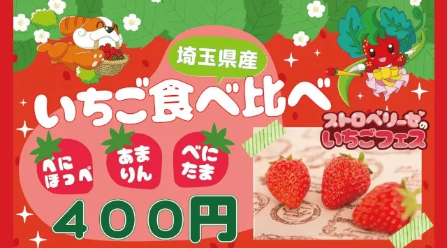 【遊園地むさしの村】いちごまみれのイベント！「ストロベリーゼのいちごフェス」1/17(土)から開催！2026年1月17日(土)～開催！遊園地で【いちご狩り】！？株式会社 むさしの村