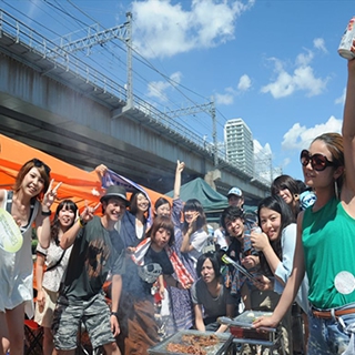 赤羽 荒川 BBQパーティー : 写真