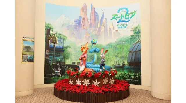 ディズニー映画最新作『ズートピア２』の世界観を感じられるクリスマスツリーやスタチューなどがイクスピアリに登場！株式会社イクスピアリ