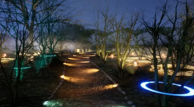 12/5(金)〜【自然とつながる没入体験】「ひとの動き」に光と音が応える新感覚体験。体感型フラワーパークならではの没入体験型ライトアップ『HARMONY OF LIGHT』ぐんまフラワーパークプラス