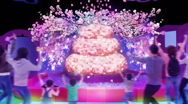 沖縄で一番遅い桜が満開！「うんこミュージアム OKINAWA」、新感覚お花見イベントを3月5日（木）から開催〜県内では珍しい“舞い散る桜”と幻想的な夜桜を室内で楽しめる！限定グッズも販売〜